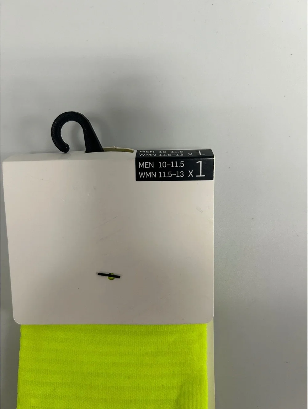 Nike Unisex Neon Yellow Socks - Single Pair
